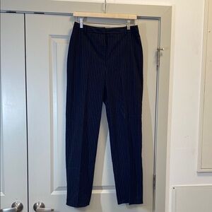 Classic Navy Pinstripe Women's Pants